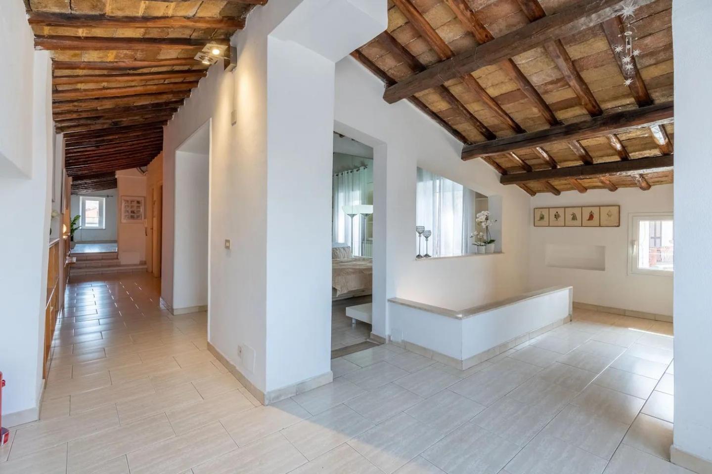 15 Min From Piazza Venezia Skyline Sanctuary In Trastevere Bagian luar foto