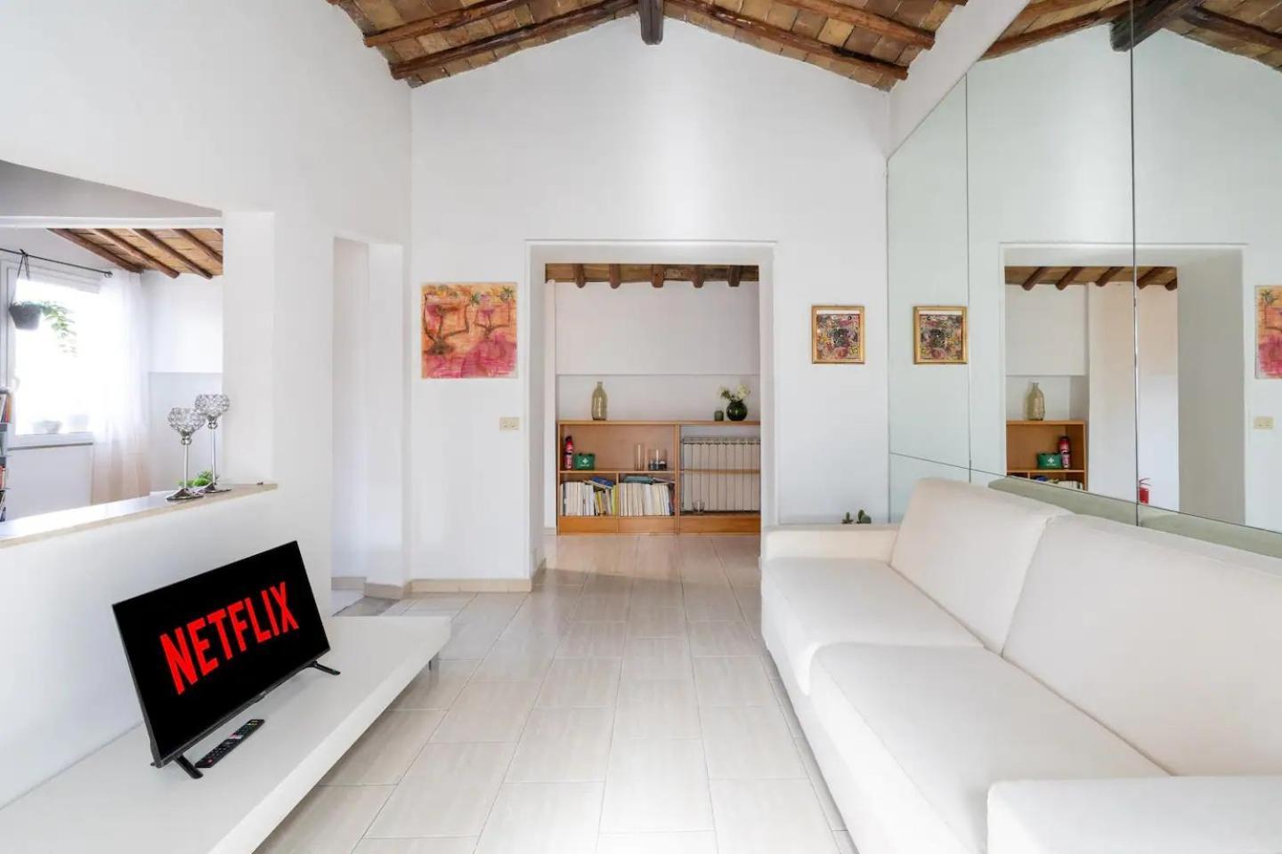 15 Min From Piazza Venezia Skyline Sanctuary In Trastevere Bagian luar foto