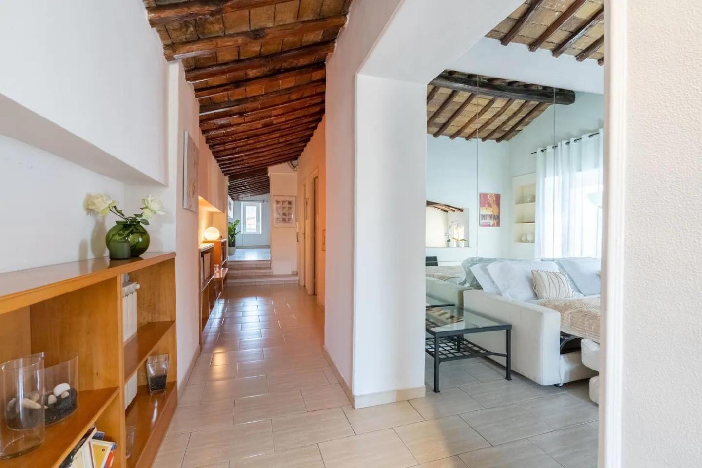 15 Min From Piazza Venezia Skyline Sanctuary In Trastevere Bagian luar foto