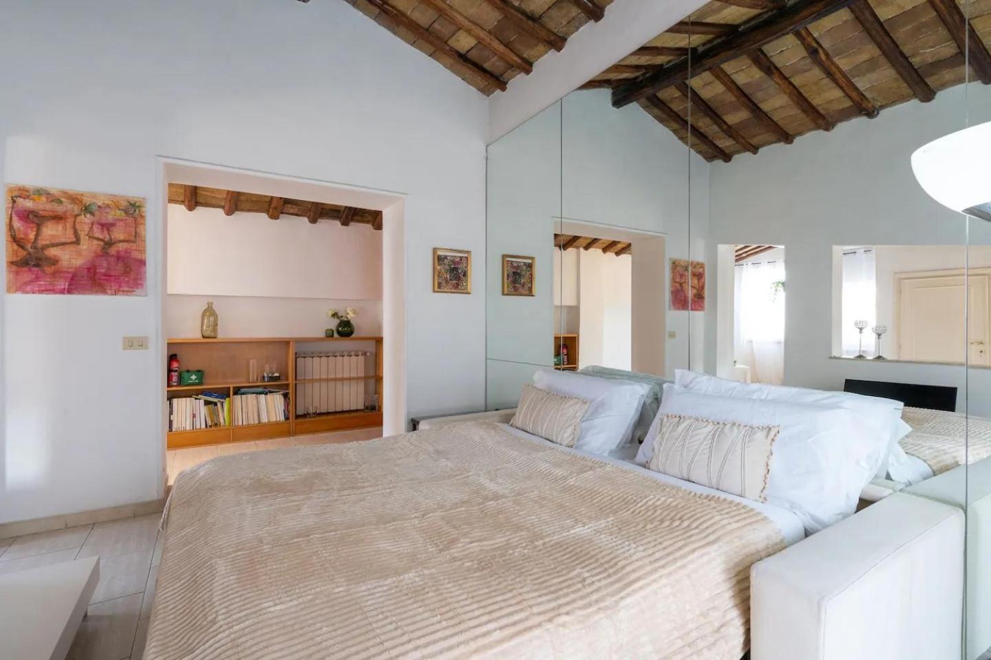 15 Min From Piazza Venezia Skyline Sanctuary In Trastevere Bagian luar foto